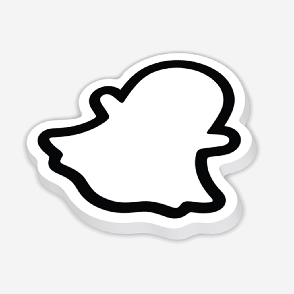 Snapchat Diecut Notepad (pk5)